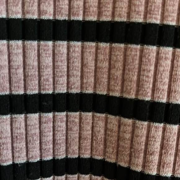 Charter Club rose with black striped long sleeved top. Size XXL - Picture 3 of 6